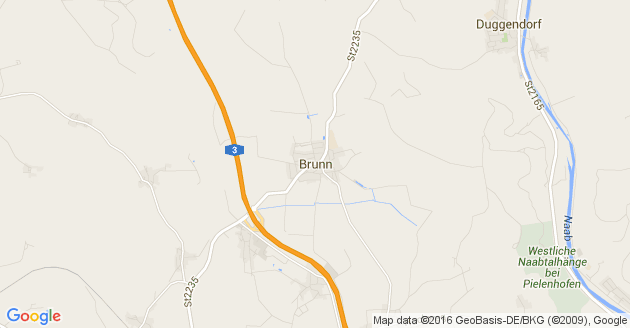 Karte Brunn Kreis Regensburg