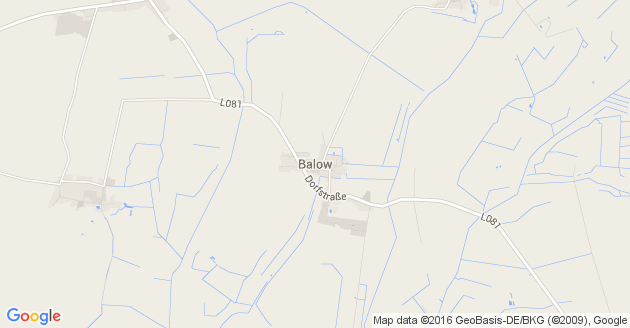 Karte Balow Kreis Ludwigslust