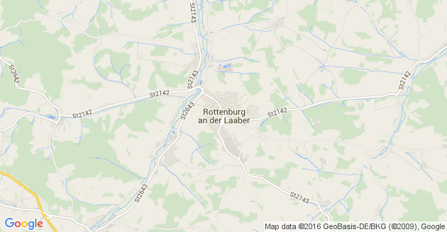 Karte Rottenburg an der Laaber