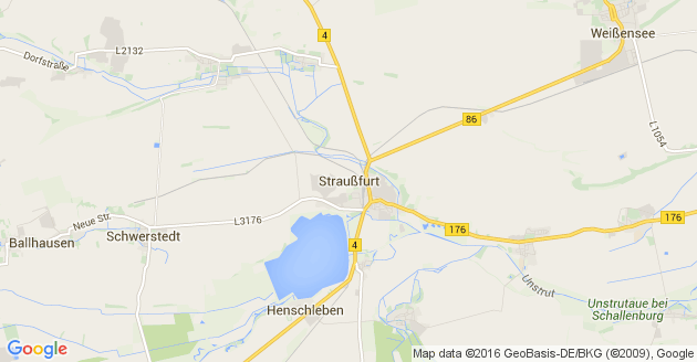 Karte Straußfurt