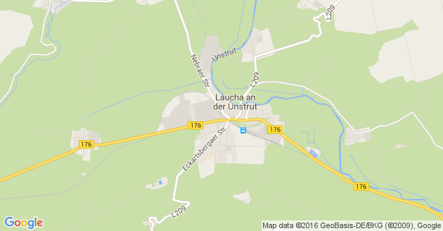 Karte Laucha an der Unstrut