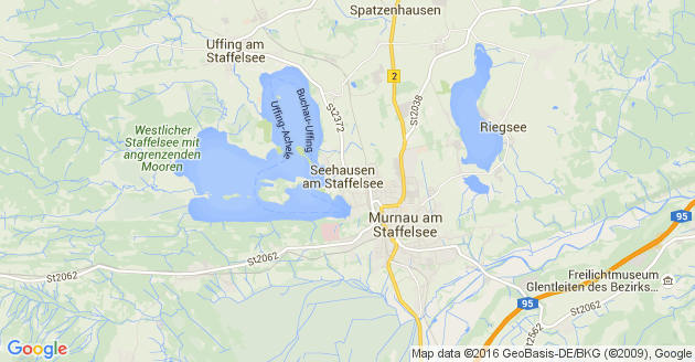 Karte Seehausen am Staffelsee