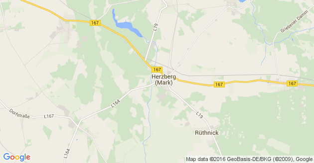 Karte Herzberg in der Mark