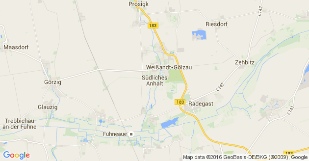 Karte Südliches Anhalt