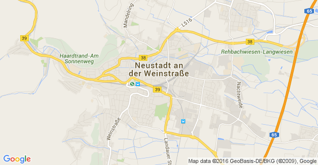 Karte Neustadt an der Weinstrasse