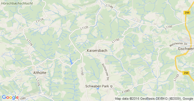 Karte Kaisersbach