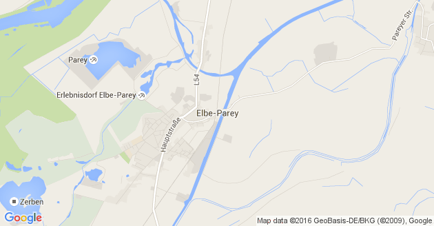 Karte Elbe Parey