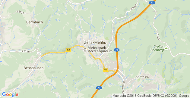 Karte Zella Mehlis