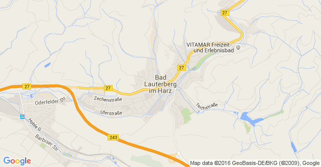Karte Bad Lauterberg im Harz