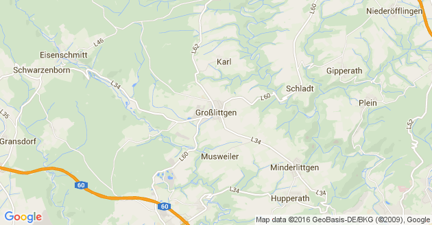Karte Großlittgen