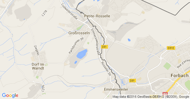 Karte Ayl an der Saar