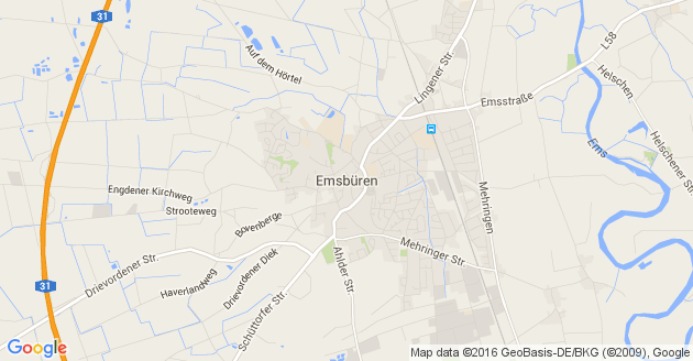 Karte Emsbüren