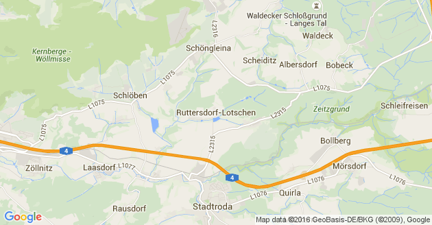 Karte Ruttersdorf Lotschen