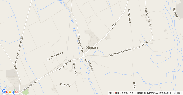 Karte Dünsen                 