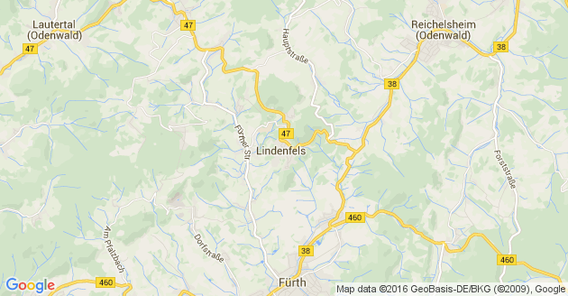 Karte Lindenfels