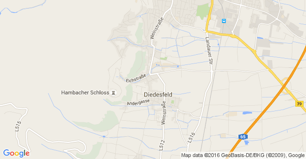 Karte Bann in der Pfalz