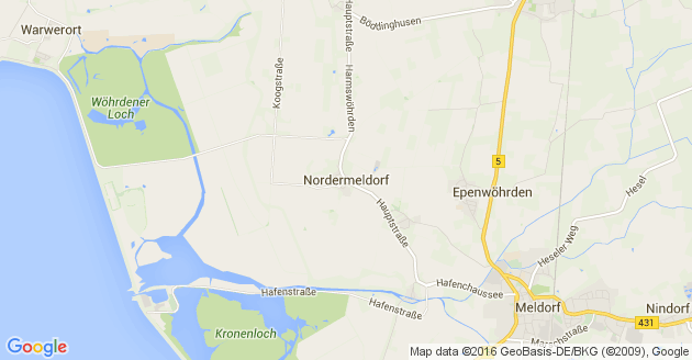 Karte Nordermeldorf