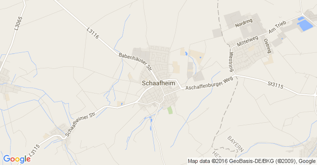 Karte Schaafheim