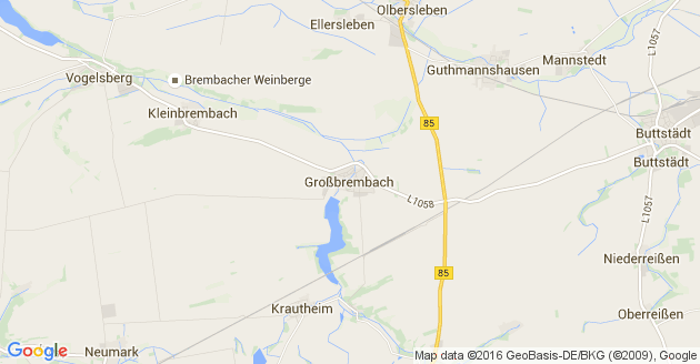Karte Großbrembach