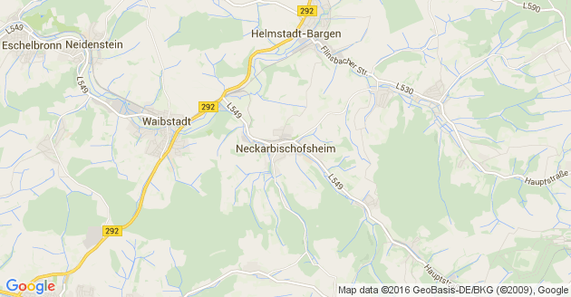 Karte Neckarbischofsheim