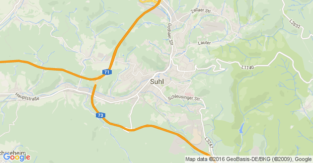 Karte Schwarza Kreis Suhl