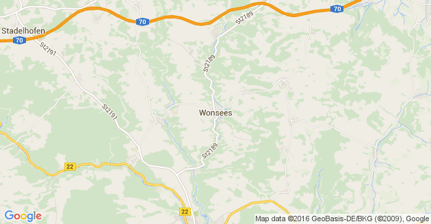 Karte Wonsees
