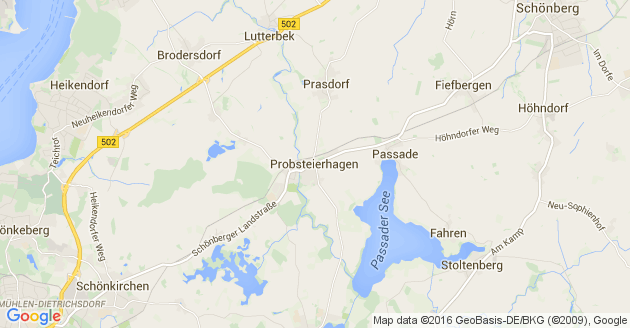 Karte Probsteierhagen