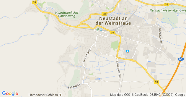 Karte Falkenstein in der Pfalz