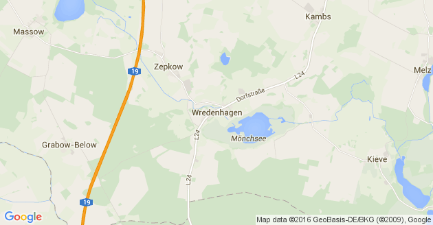 Karte Wredenhagen