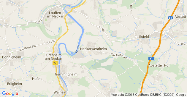 Karte Neckarwestheim