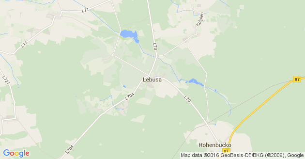 Karte Lebusa