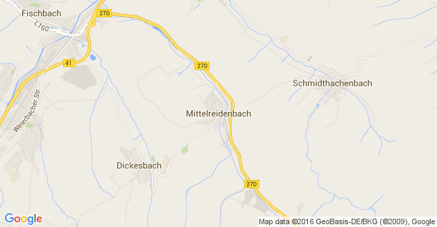 Karte Mittelreidenbach