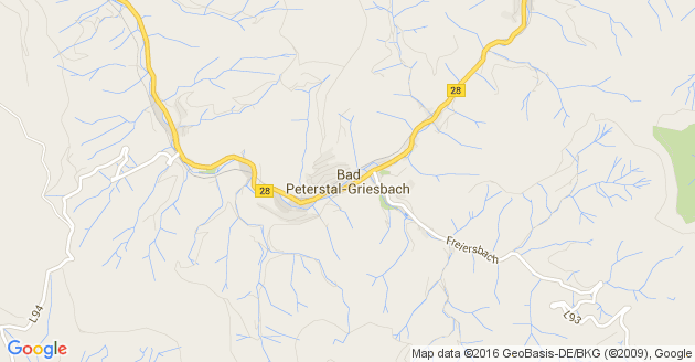 Karte Bad Peterstal Griesbach