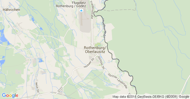 Karte Rothenburg in der Oberlausitz