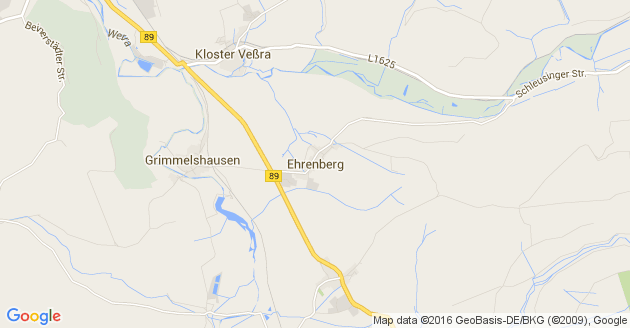 Karte Ehrenberg bei Hildburghausen