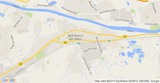 Karte Mühlheim am Main       