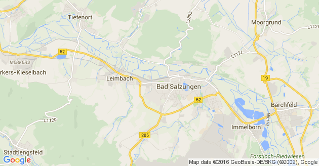 Karte Leimbach Kreis Bad Salzungen