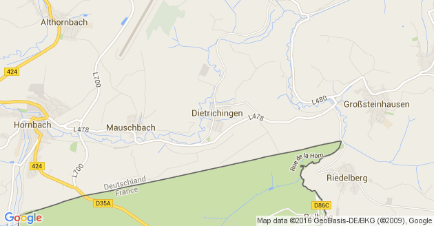 Karte Dietrichingen