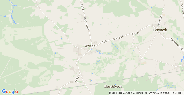 Karte Wriedel