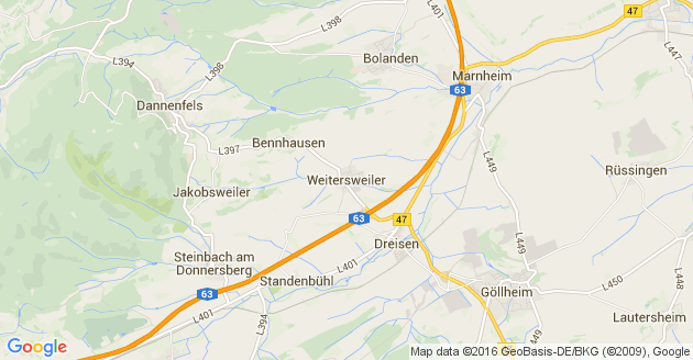 Karte Weitersweiler