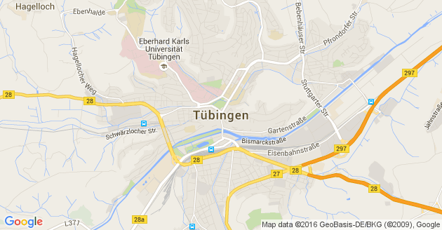 Karte Tübingen               