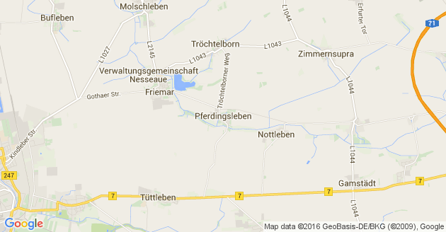 Karte Pferdingsleben