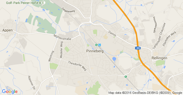Karte Pinneberg