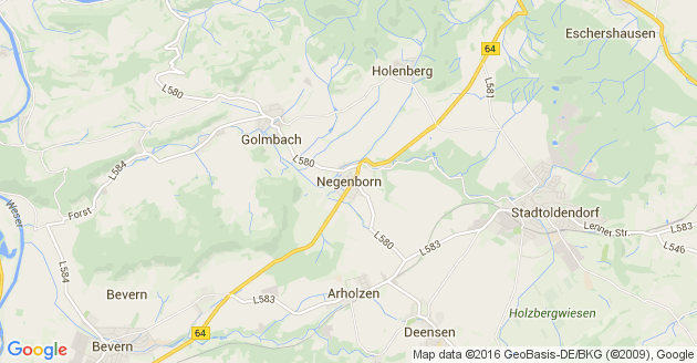 Karte Negenborn Kreis Holzminden