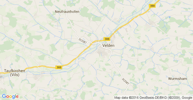 Karte Taufkirchen an der Vils