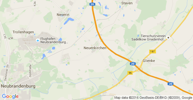 Karte Neuenkirchen bei Neubrandenburg