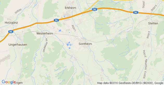 Karte Sontheim bei Memmingen