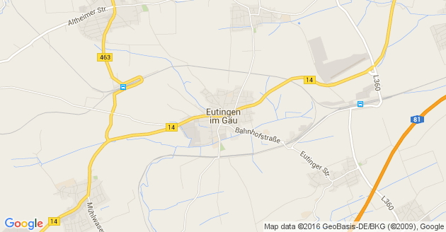 Karte Eutingen im Gäu
