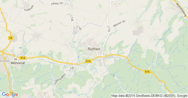 Karte Rüthen