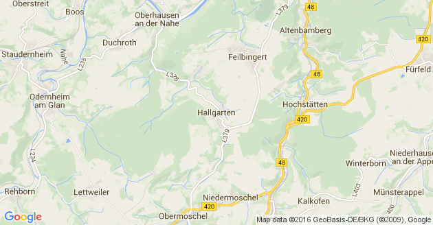 Karte Hallgarten in der Pfalz